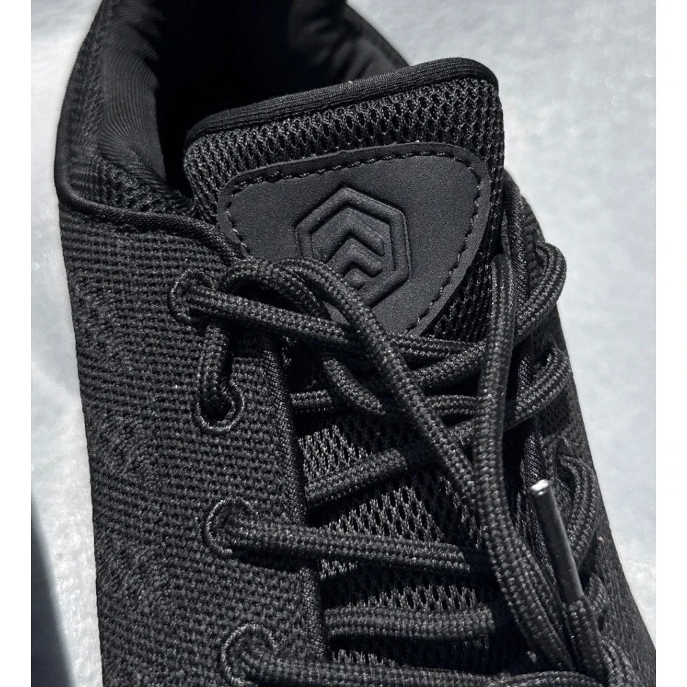 Larnmern Work Shoes Men 10 Blk Slip Resistant Mesh Service Sneakers Hospitality
